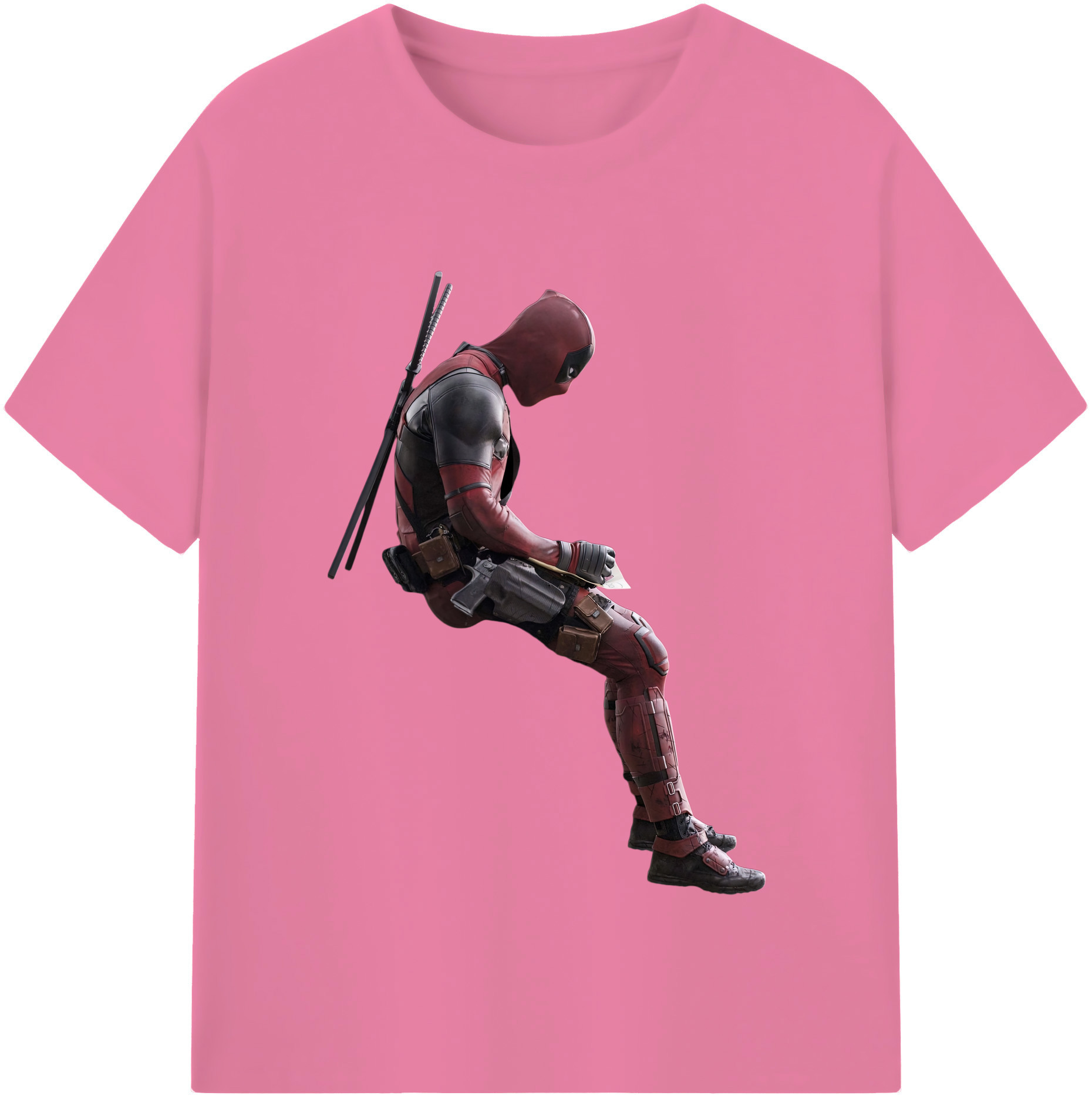 （画像用） Deadpool デッドプール 綿100％半袖Tシャツ（フロントプリント）